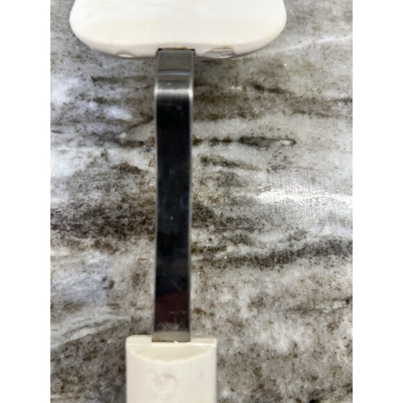 Vintage Bonnie Spatula Turner Flipper Stainless Steel White Handle Made In USA - Picture 7 of 9